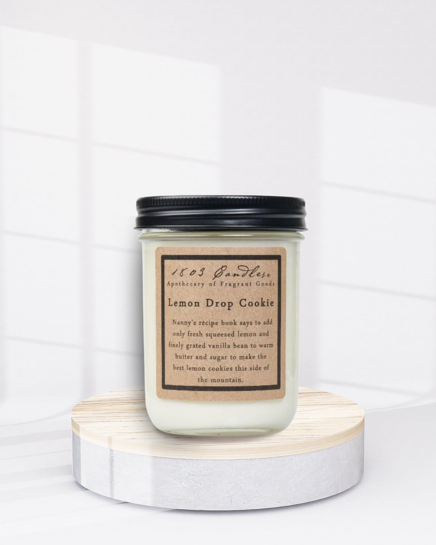 Lemon drop cookie candle