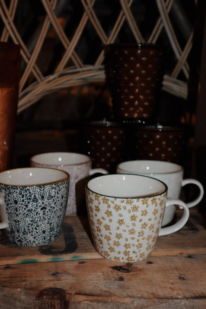 Set of 4 Floral Mugs