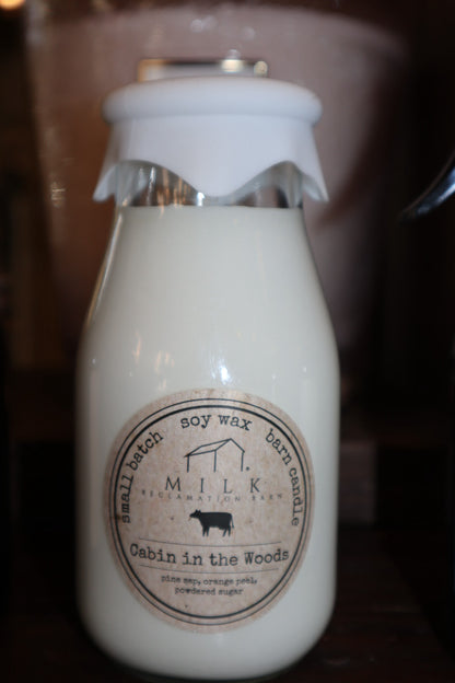 Milk Bottle Candle