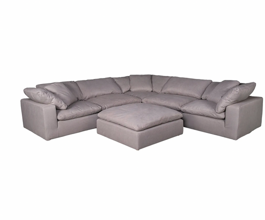 SCANDINAVIAN SECTIONAL WITH OTTOMAN